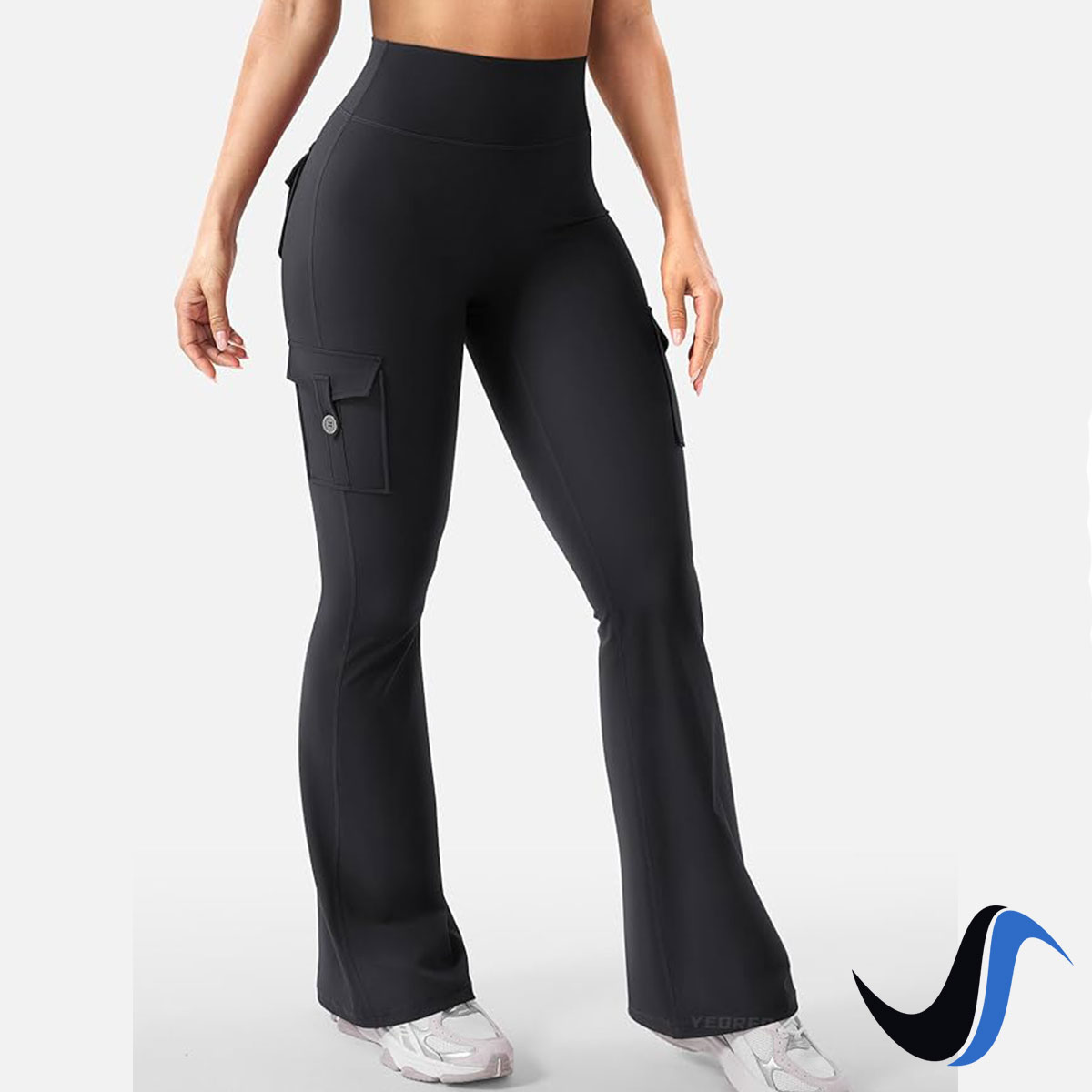 stretch Women’s High-Waist Flare Workout Leggings - Image 1